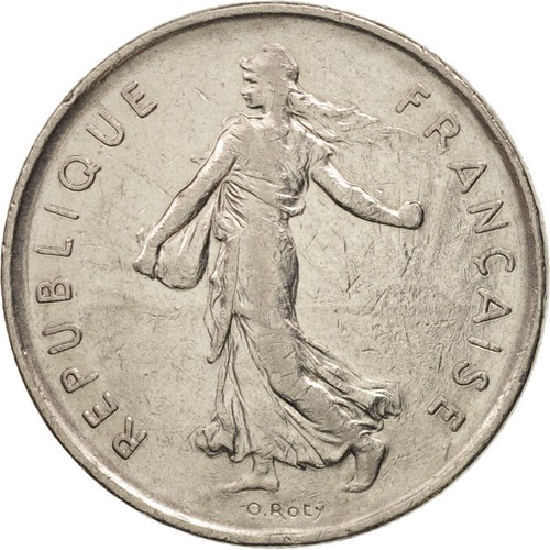 Monnaie francia semeuse 5 - francia,, semeuse,
