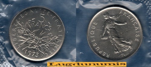 Fdc 1973 francs semeuse - 5,