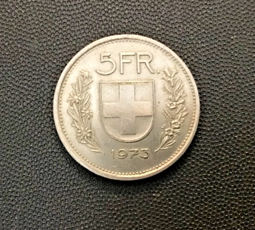 Moneta franchi svizzera - franchi, 1973