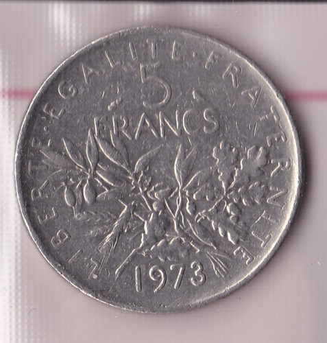 Monnaie francs 1973 type - monnaie,