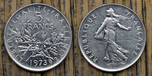 Francia franchi 1973 - francia, 5