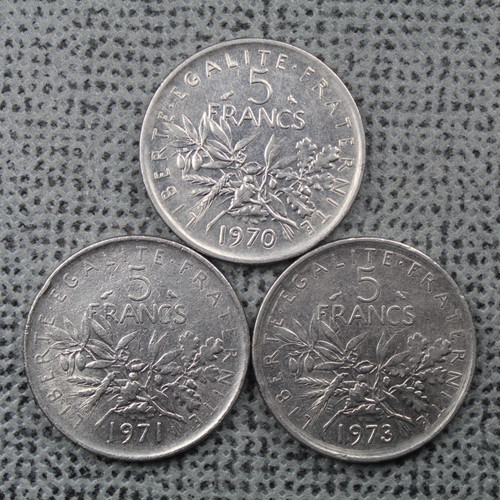 Francia franchi 1970 1971 - francia, x3